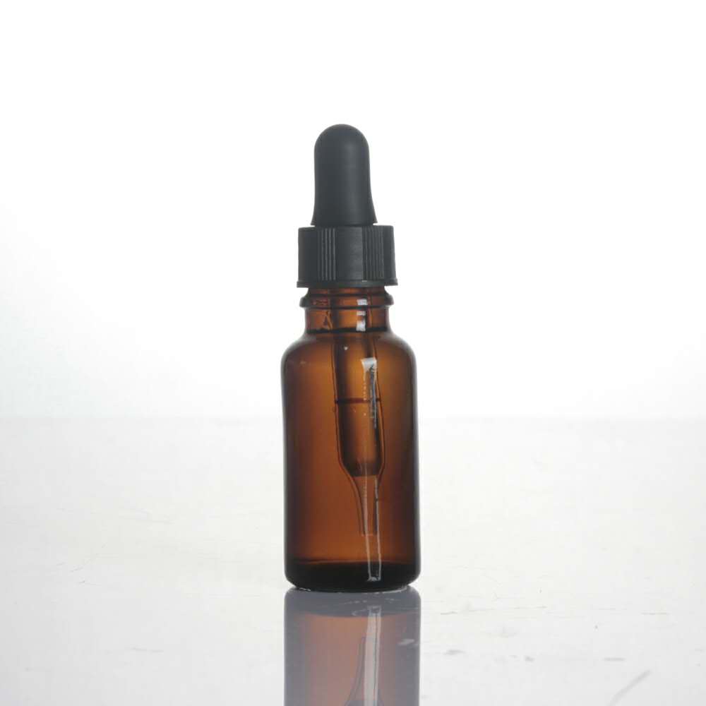 Empty DIN 18mm round green bule amber clear brown plastic bamboo cap 10 ml 15 ml 30 ml essence oil dropper bottle