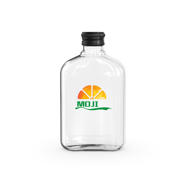 Empty Flat Cold Brew Bottle 200 ml Mojito Bottle With BVS Sealing Lid For Soft Drink Carbonated