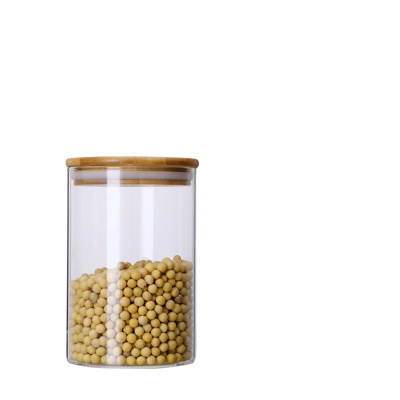 Empty Food Storage Glass Jar Jars Bottles Glass With Bamboo Lid And Silicone Ring 1000ml 500ml In Bulk Wholesale Glass Jars