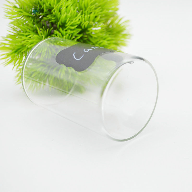 Empty Food Storage Glass Jars Glass with Bamboo Lid and Silicone Ring 150 ml candle jar