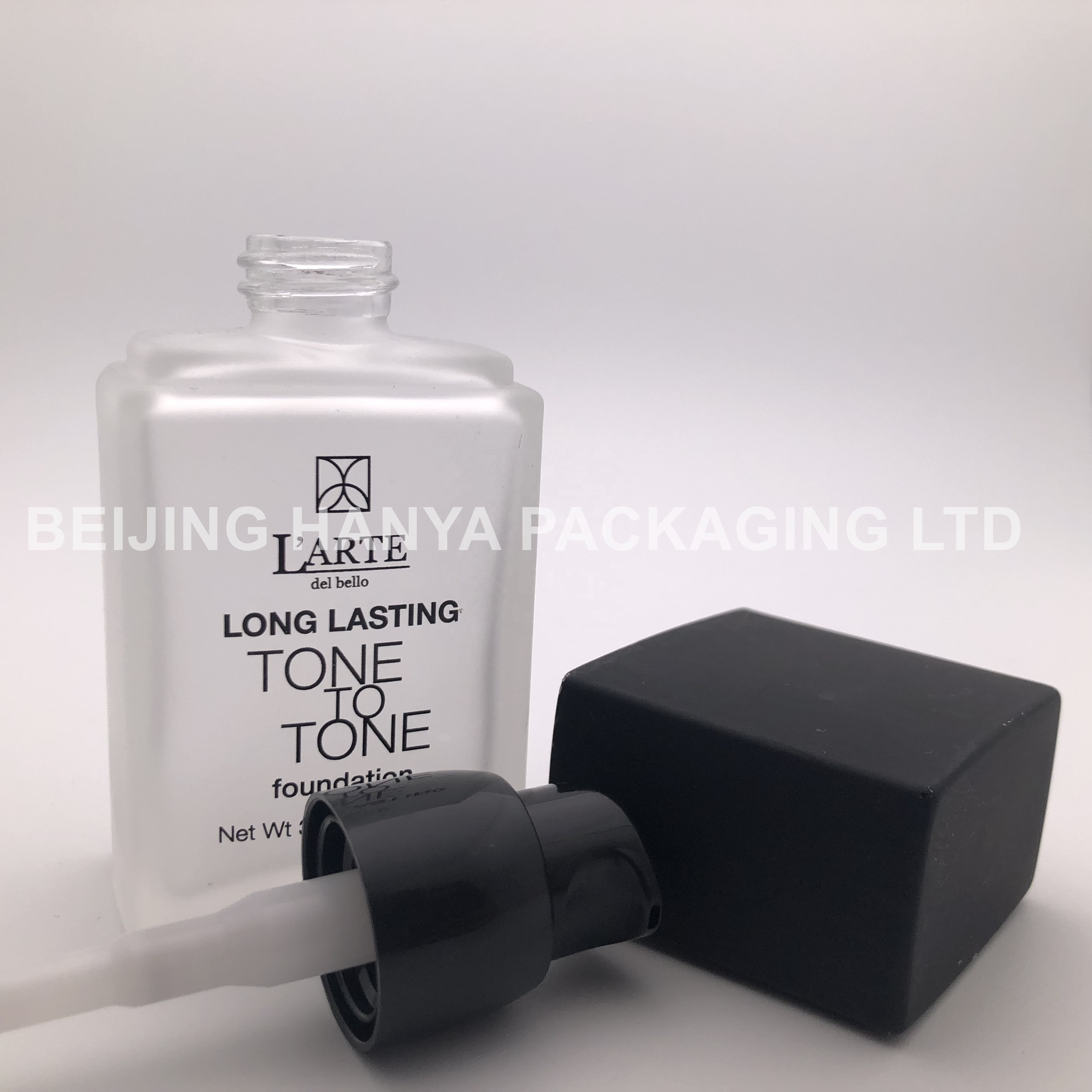 Empty Foundation Bottle Glass With Pump 20ml, 30ml, 50ml