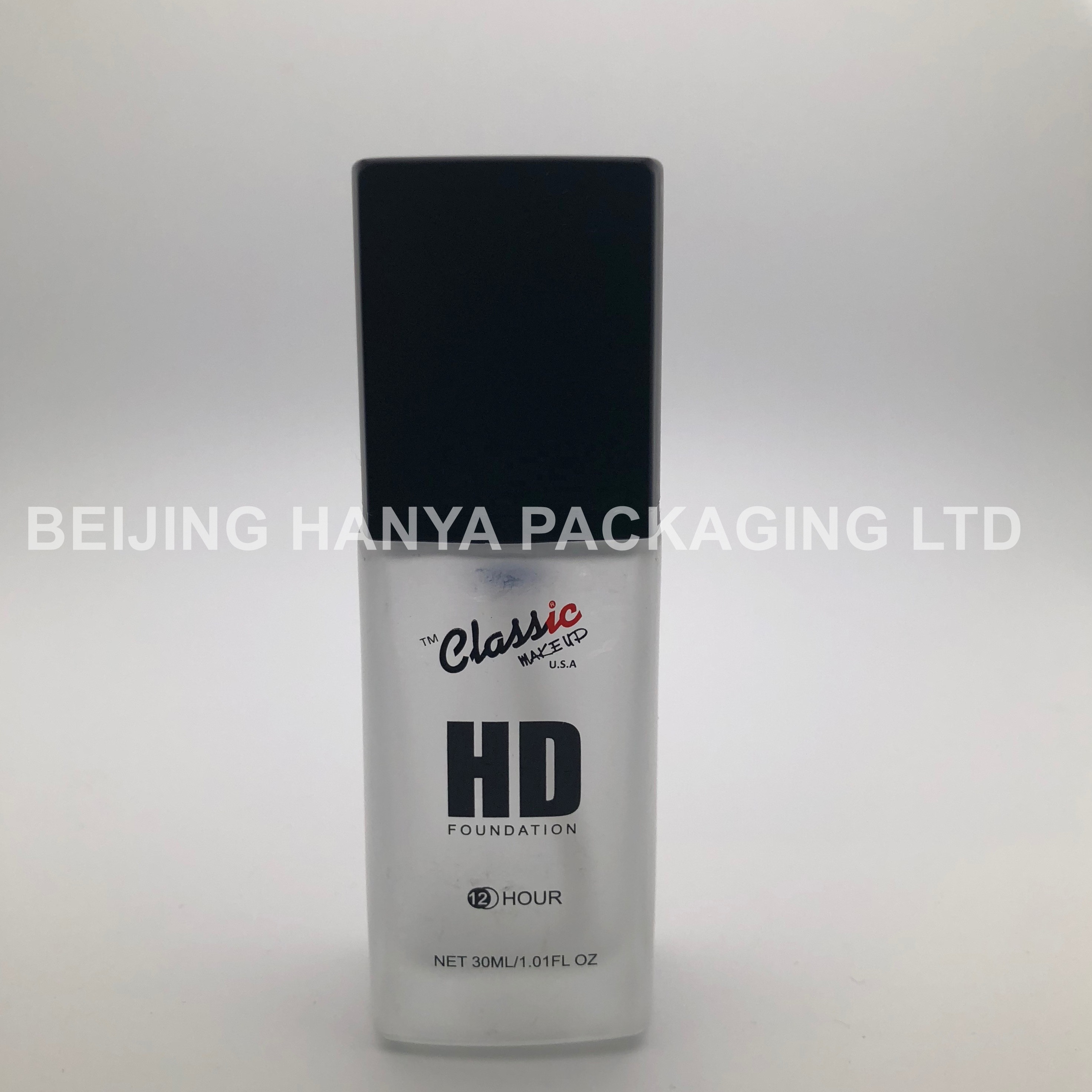 Empty Foundation Bottle Glass With Pump 20ml, 30ml, 50ml
