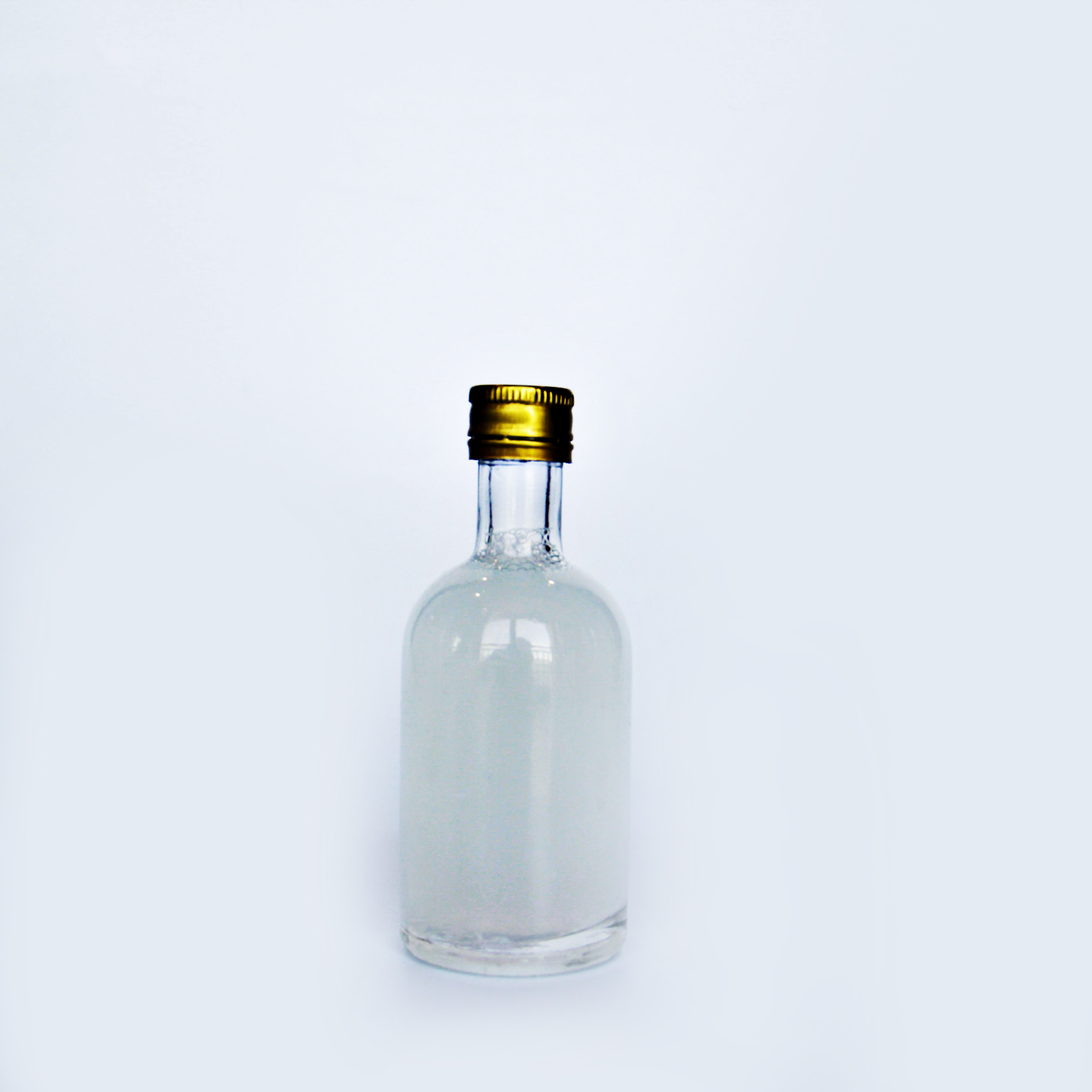 Empty Fragrance Glass Bottle Silver Glass Bottle 100ml Empty Glass Bottle Lip