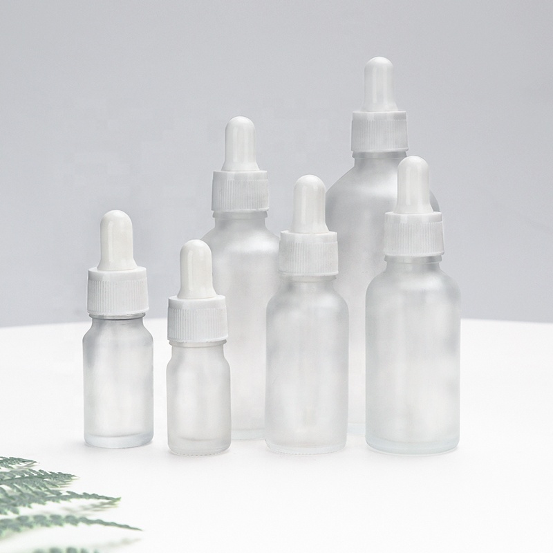 Empty Frosted Glass Dropper Attar Oil Essential Bottles 5ml 10ml 20ml 30ml 50ml 100ml Glass Essential Oil Bottle