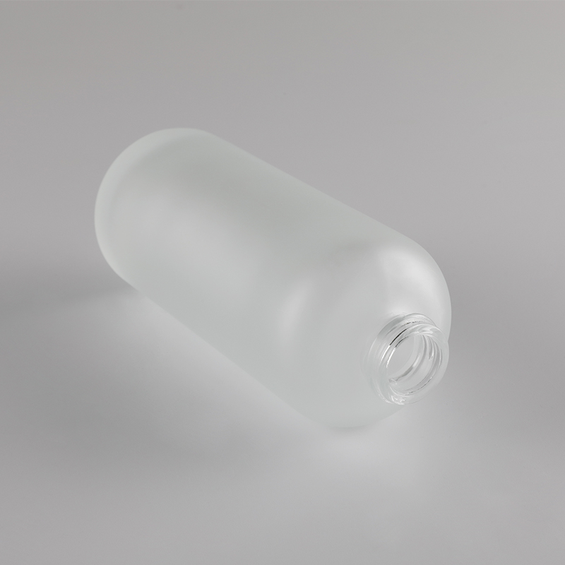 Empty Frosted Glass Lotion Bottle with White Cap 50ml 120ml 150ml for Facial Cream Cosmetic Container 4 oz