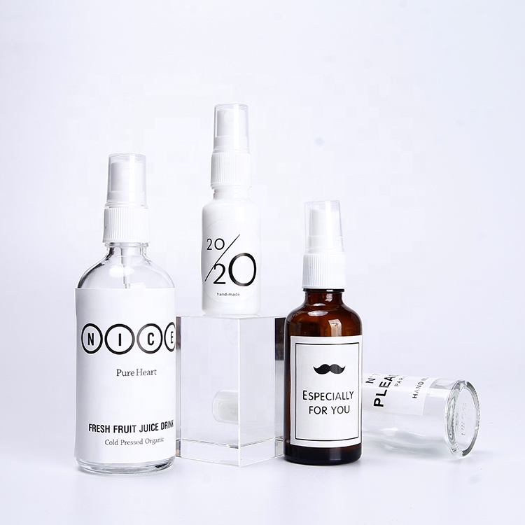 Empty Frosted Glass Spray Bottle 50ml Perfume Atomizer, Fine Mist Spray