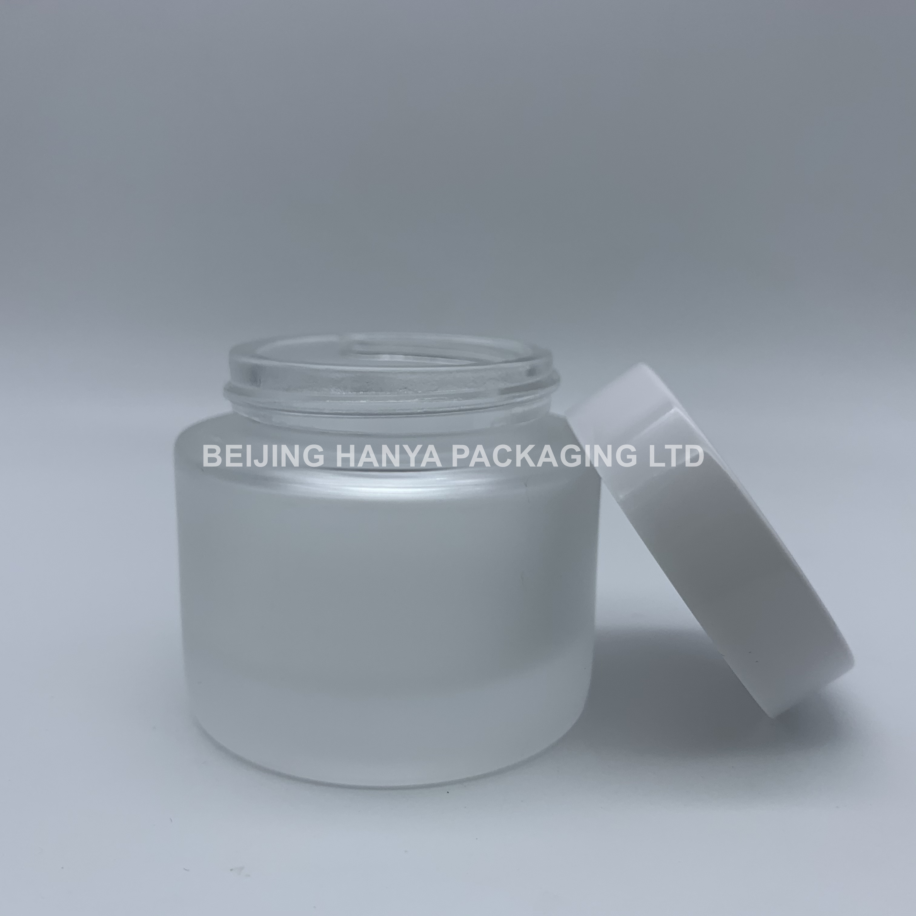 Empty Frosted glass jar 100ml glass cosmetic jar