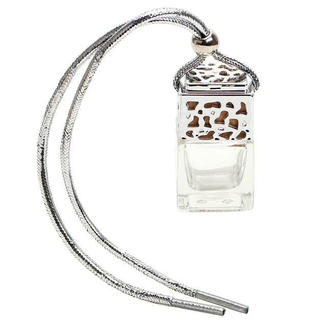 Empty Glass Bottle Car Hanging Perfume Air Freshener Bottle