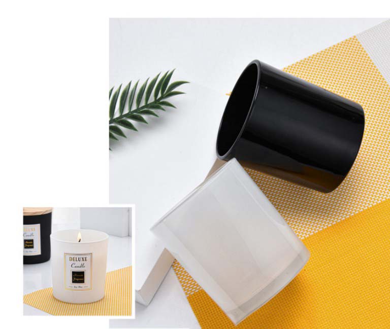 Empty Glass Candle Cup Scented Candle Transparent Candlestick Glasses