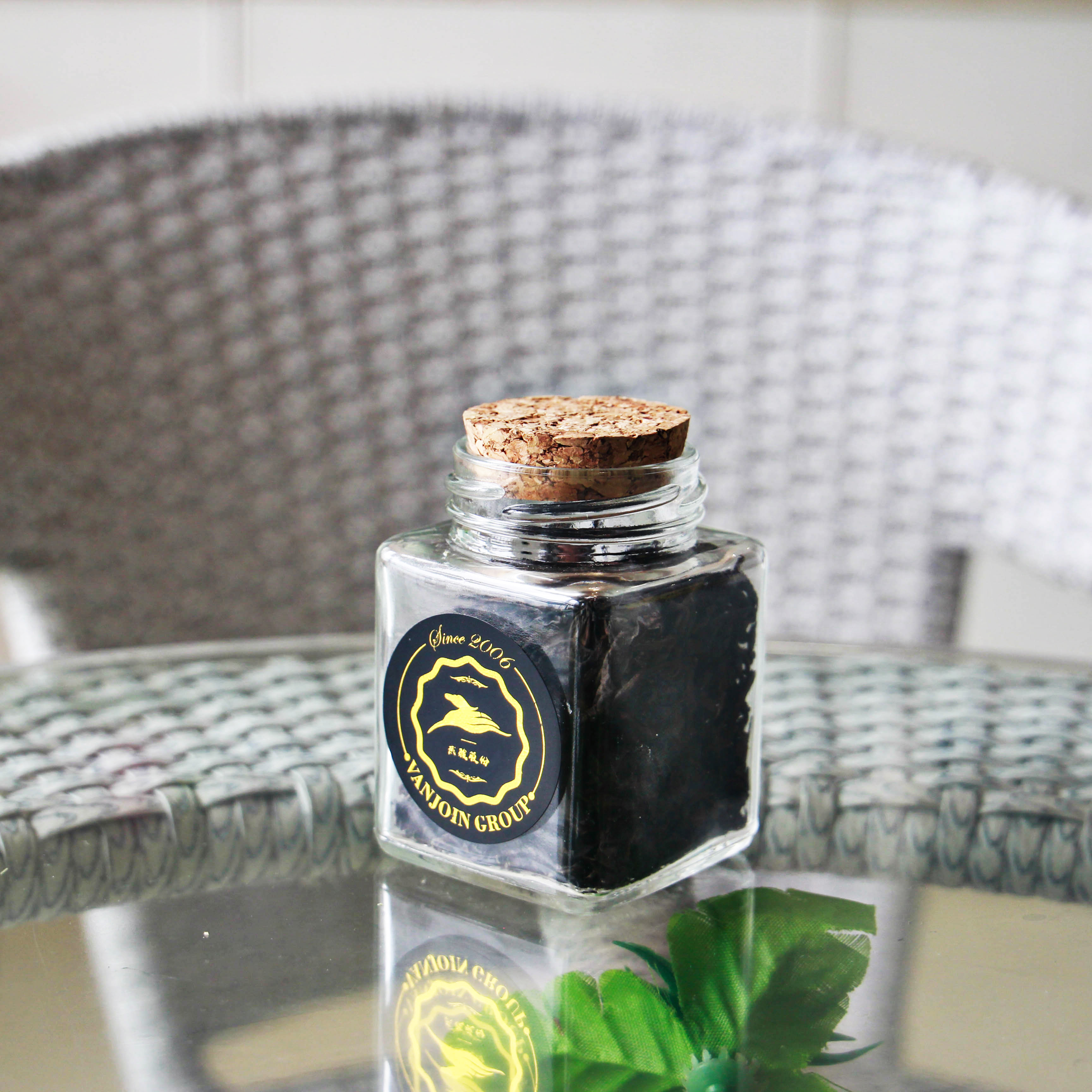 Empty Glass Clear Square Food Glass Storage Jars Tea Leaves Spice Packing Jar With Cork Tarro de cristal