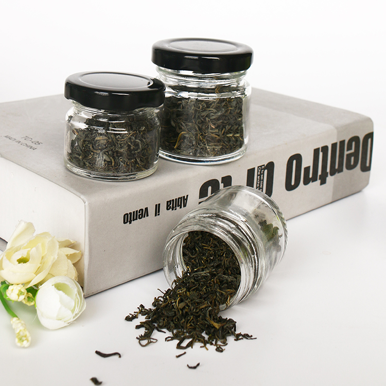 Empty Glass Jar For Saffron Storage and Food Canning Round Jars Packaging Container