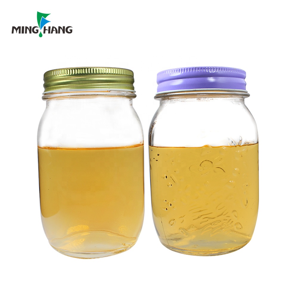 Empty Glass Mason Honey Jars Home Storage Glass Jam Bottle With Aluminum Lid