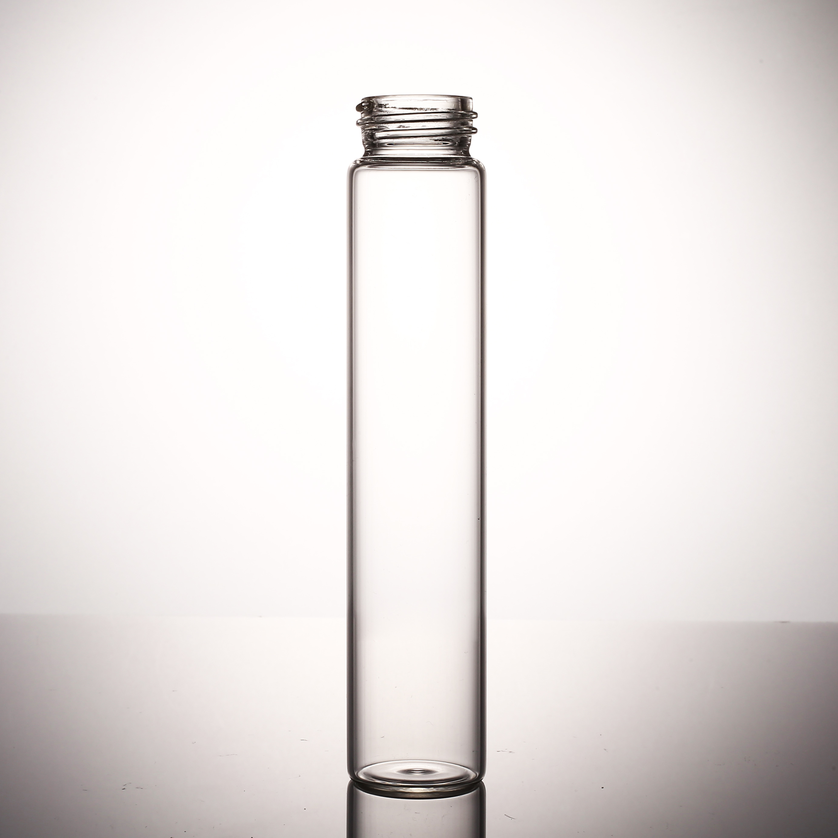 Empty Glass Packaging Tube Vial 3ml 5ml 10ml Clear Amber Mini Glass Bottle With black white spray Cap