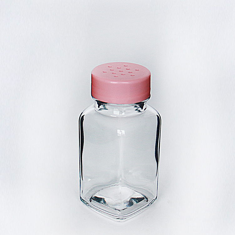 Empty Glass Pepper Shaker Glass Jar For Salt Pepper Spice