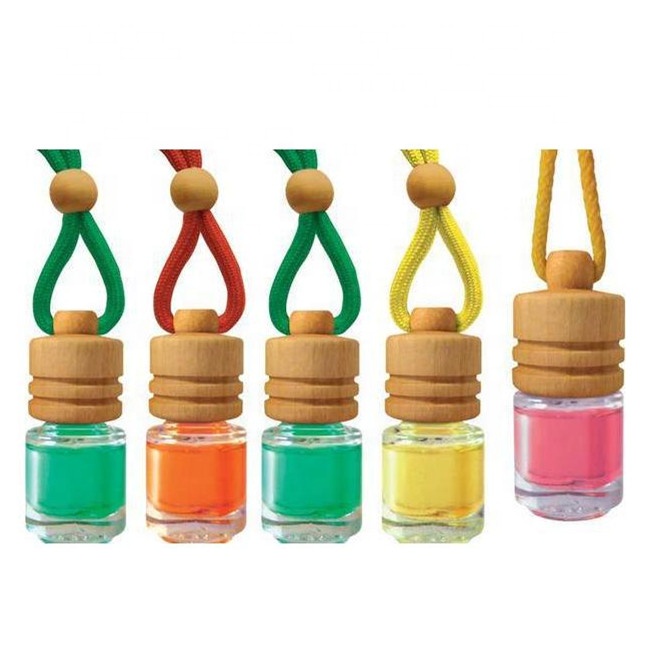 Empty Glass Perfume Refillable Hanging Car Fragrance Bottle