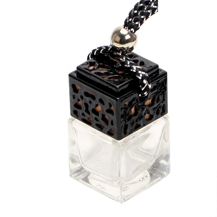 Empty Glass Perfume Refillable Hanging Car Fragrance Bottle