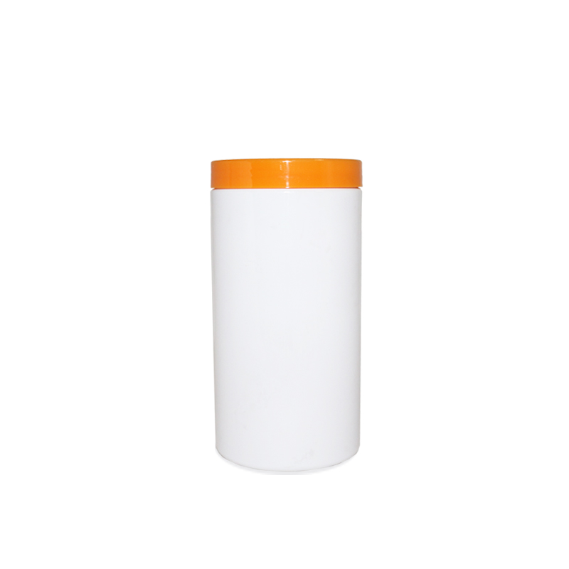 Empty HDPE Plastic Cream Jar Container With Aluminum Plastic Cap