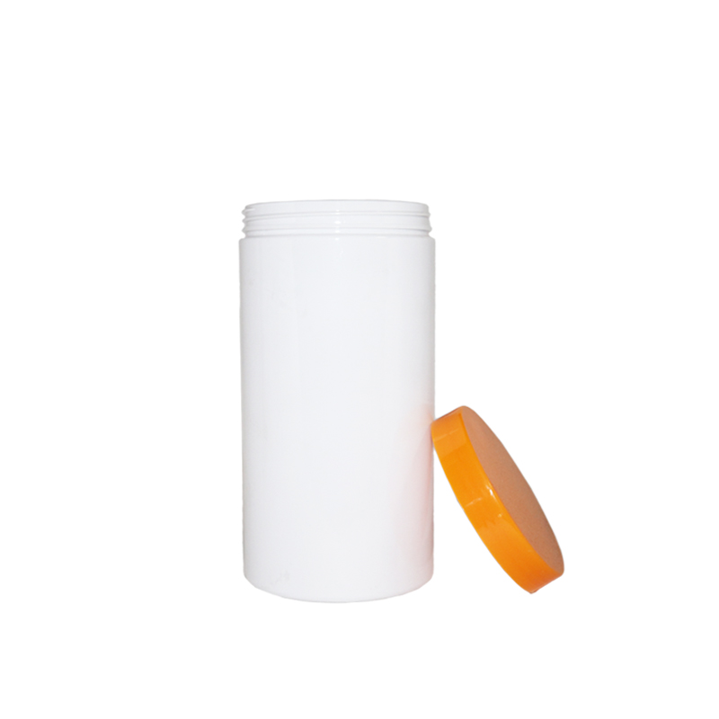 Empty HDPE Plastic Cream Jar Container With Aluminum Plastic Cap