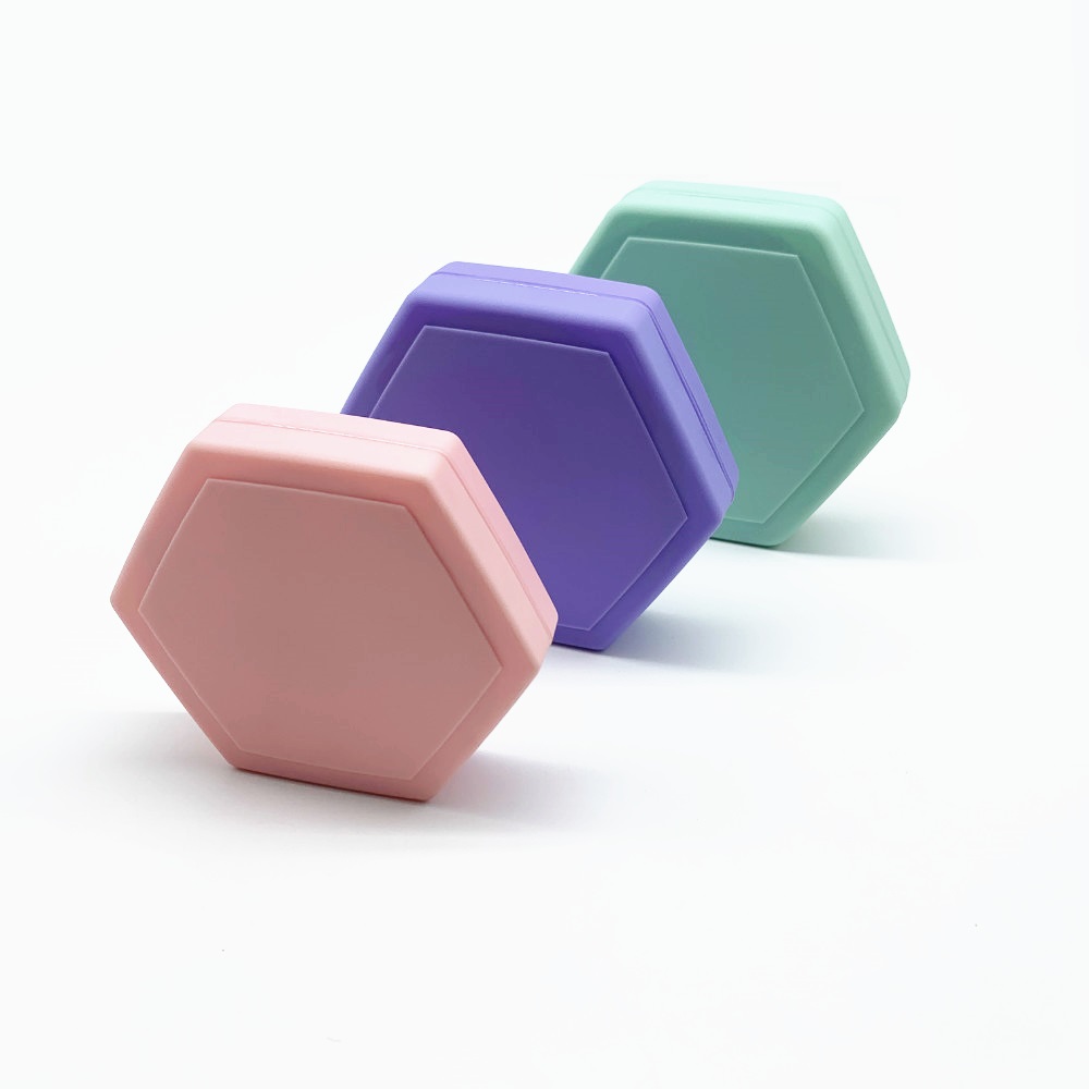 Empty Hexagon Shape Plastic PP Elegant 50ml 100ml 160ml Flat Cosmetic Jar