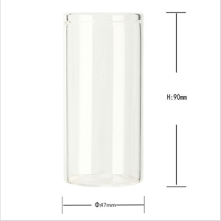 Empty High Borosilicate Glass Jar of Matches Jar With Cork