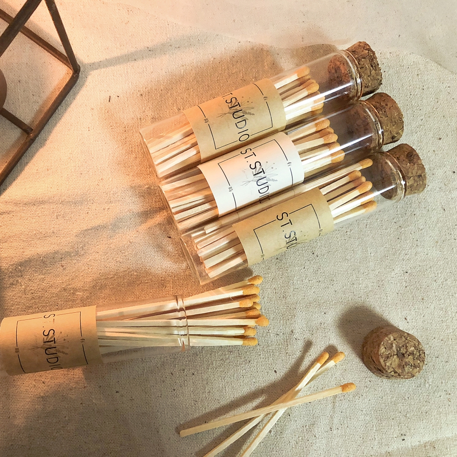 Empty High Quality Customized Matches Matchbox Glass Jar