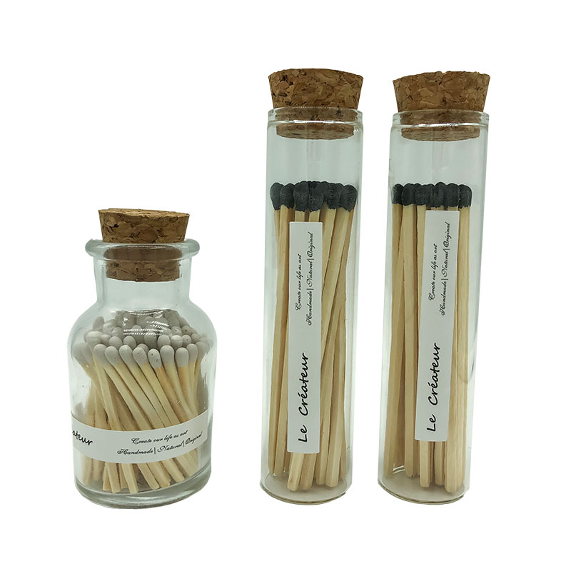 Empty High Quality Customized Matches Matchbox Glass Jar