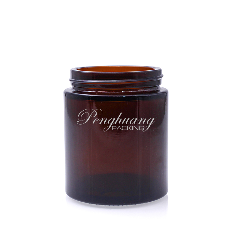 Empty Hot Selling 30ml 1oz Cosmetic Amber Cream Glass Jar With Cap