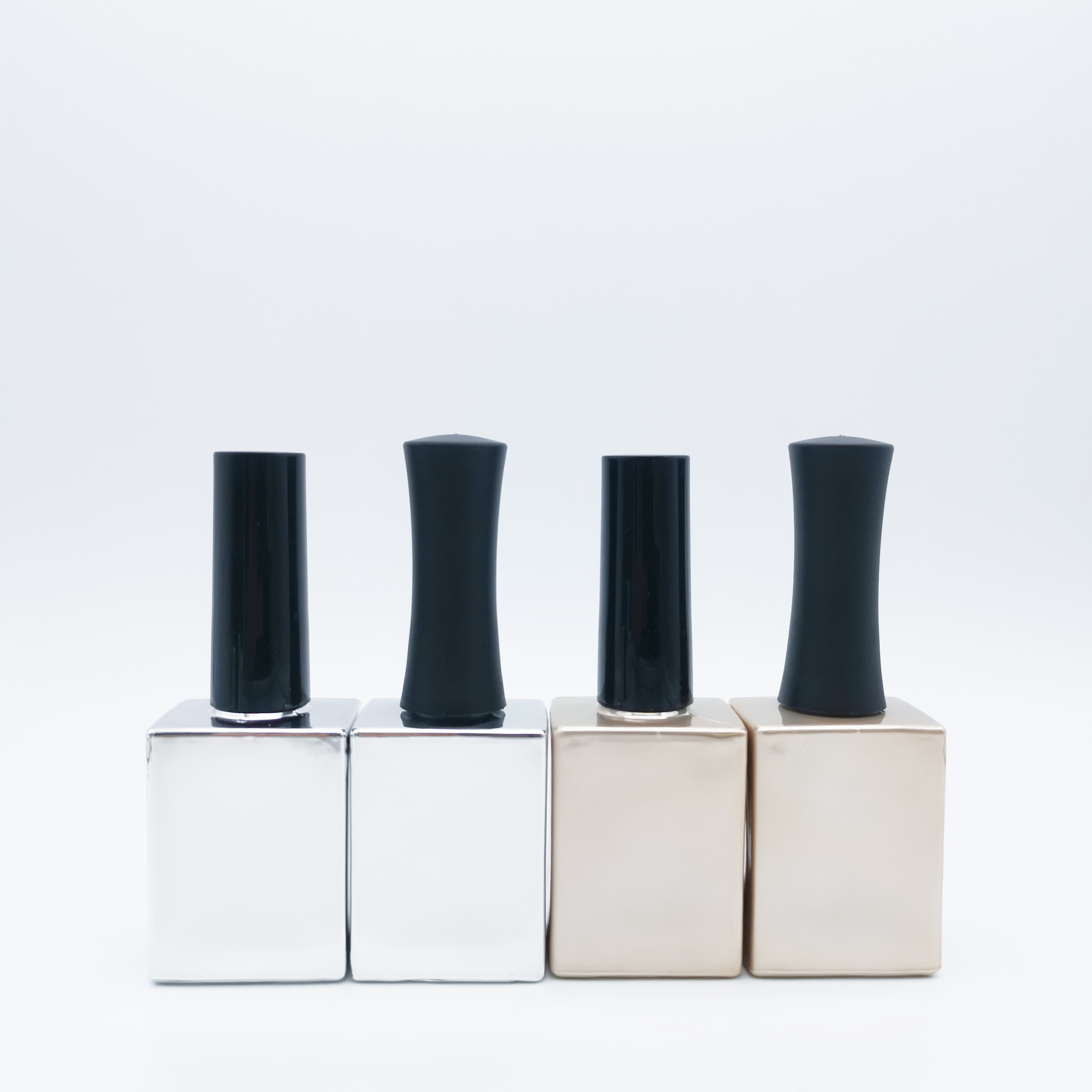 Empty Kids Nail Polish Bottle Glass With Brush And Gold Cap 15ml Cosmetic Packaging Supplier