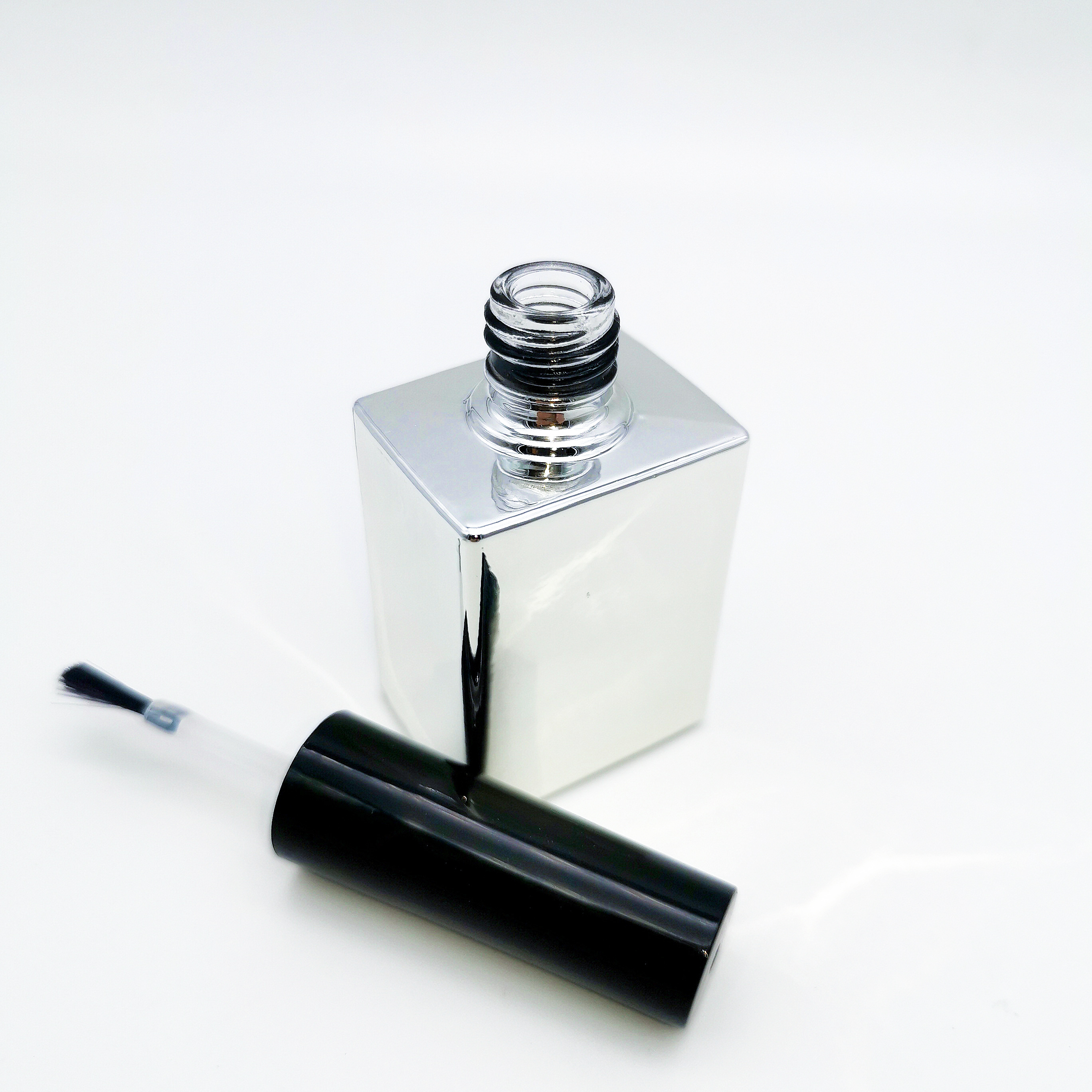 Empty Kids Nail Polish Bottle Glass With Brush And Gold Cap 15ml Cosmetic Packaging Supplier