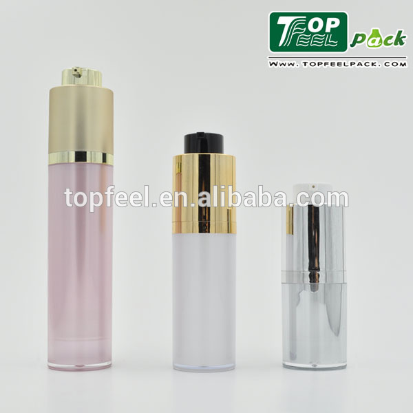 Empty Luxury 15ml Twist Up Round Rotary Airless Pump Bottles Cream Jar
