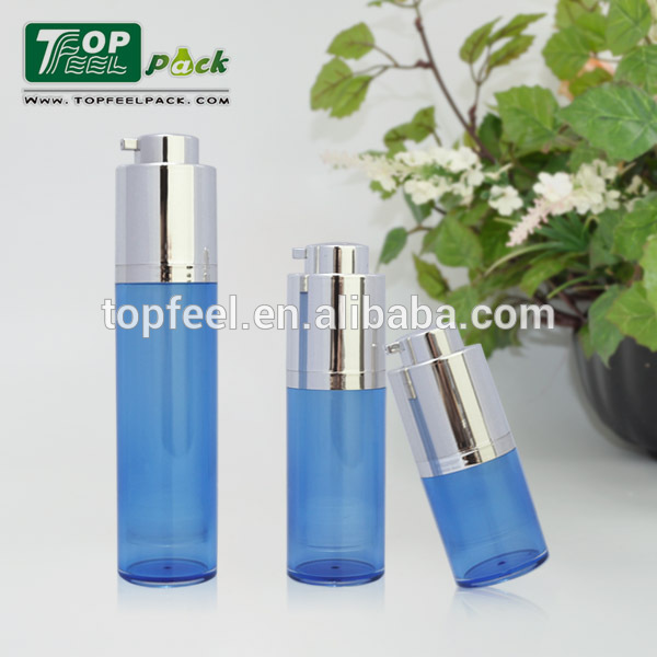 Empty Luxury 15ml Twist Up Round Rotary Airless Pump Bottles Cream Jar