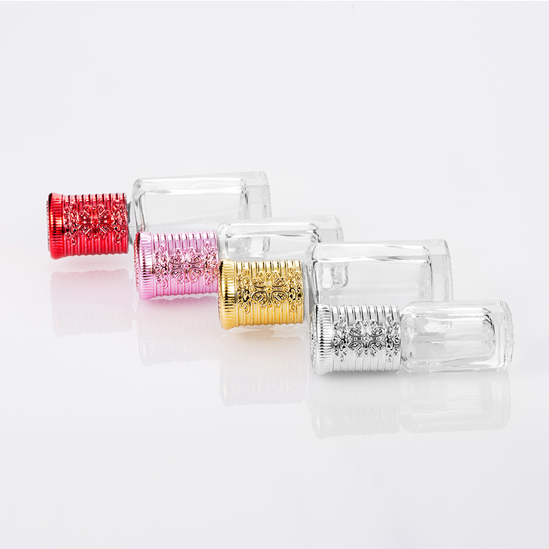 Empty Luxury 3ml 6ml 10ml 12ml Octangle Roller Glass Attar Bottle Glass Stick/Applicator Bottles Essential Oil Roll on Bottle
