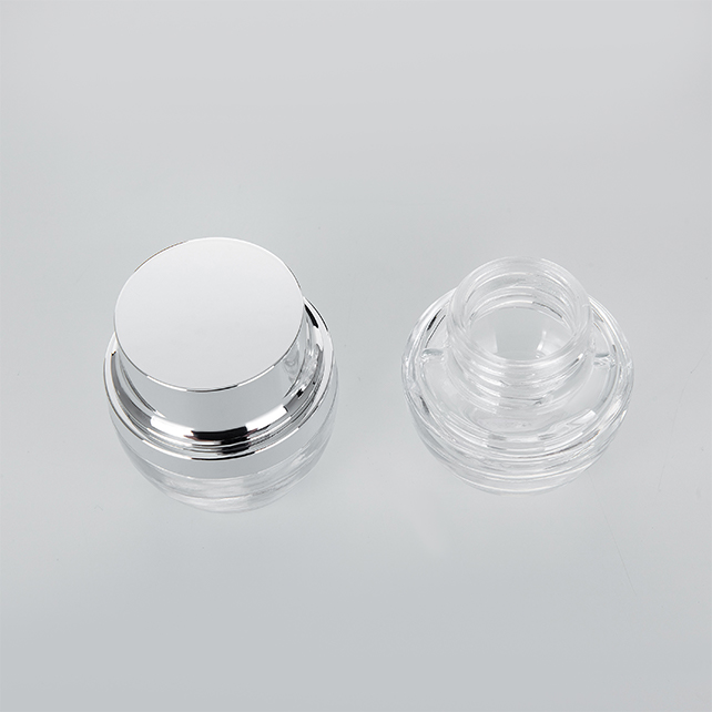 Empty Luxxury Cosmetic 5g 15g 30g 50g Round White Acrylic Plastic Cream Jar