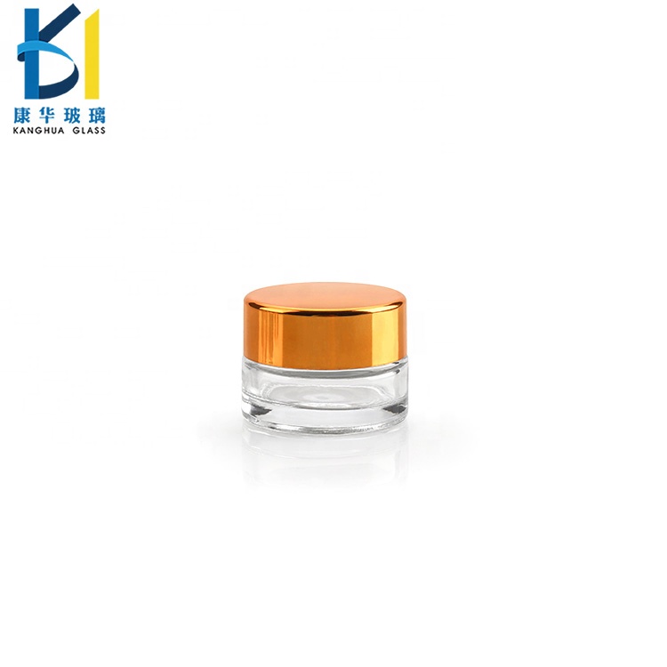 Empty Mini Eye Cream Clear Frosted Glass Jar 5ml 6ml Glass Jar