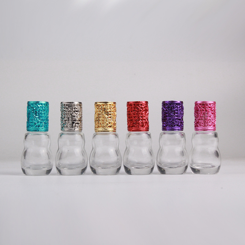 Empty Mini Luxury 3ml 5ml 8ml 10ml 12ml 15ml Roller Glass Bottle Roll on Bottles with Alloy Cap Metal Lid for Essential Oil