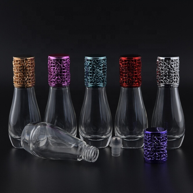 Empty Mini Luxury 3ml 5ml 8ml 10ml 12ml 15ml Roller Glass Bottle Roll on Bottles with Alloy Cap Metal Lid for Essential Oil