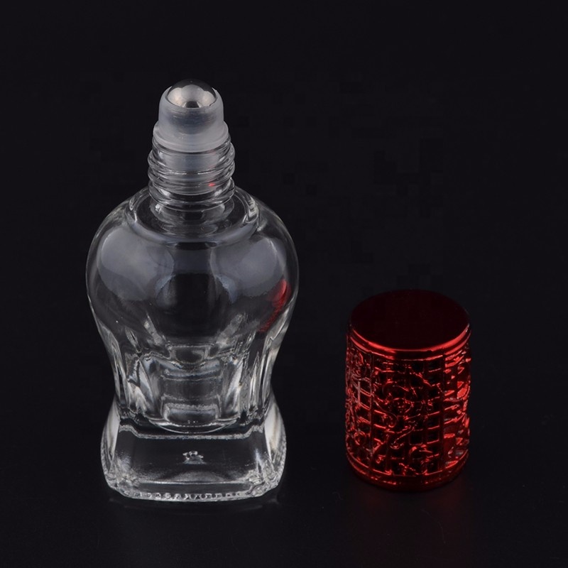 Empty Mini Luxury 3ml 5ml 8ml 10ml 12ml 15ml Roller Glass Bottle Roll on Bottles with Alloy Cap Metal Lid for Essential Oil