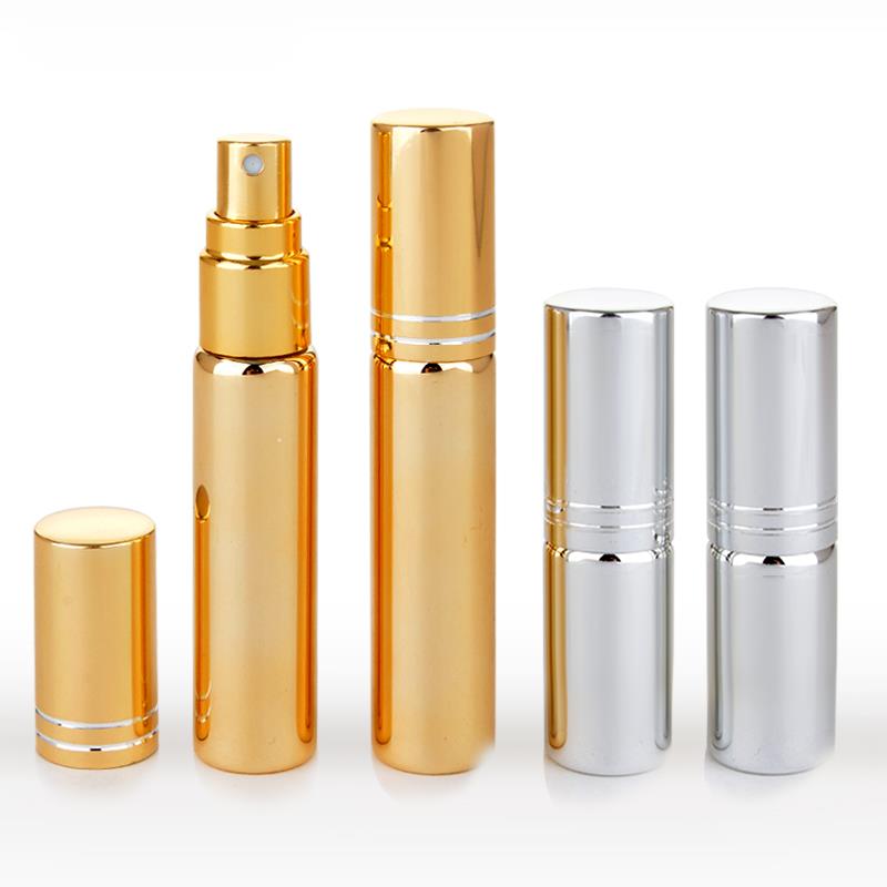 Empty Mini Refillable 5ml 10ml UV Coating Color Portable Glass Perfume Bottles Pocket Spray Parfum Bottle