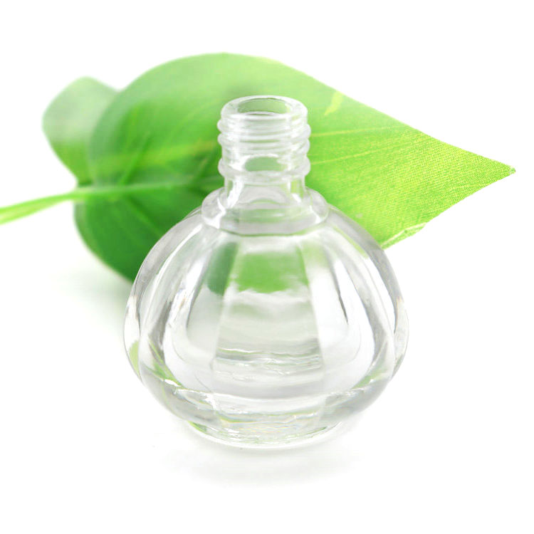 Empty Nail Polish Bottle 10ml Fancy Glass Nail Polish Bottle with Crown Brush Cap