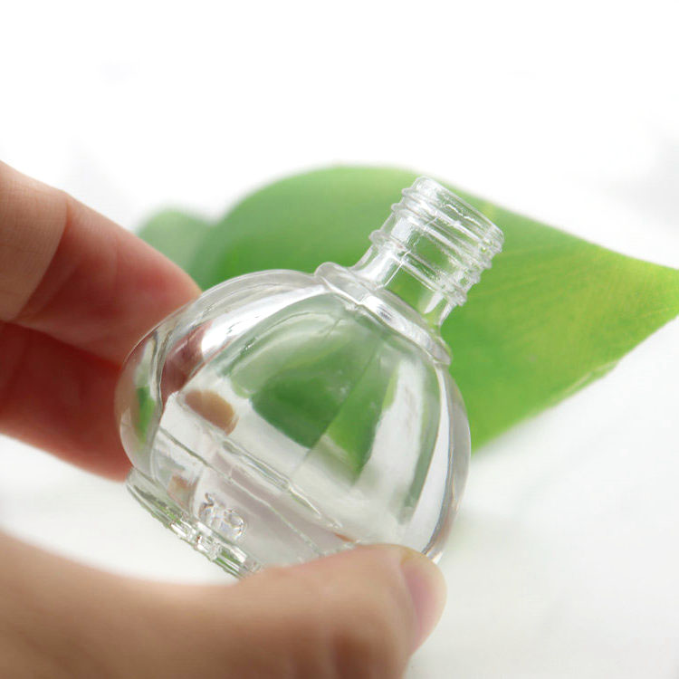 Empty Nail Polish Bottle 10ml Fancy Glass Nail Polish Bottle with Crown Brush Cap