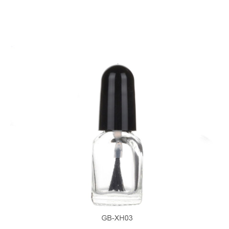 Empty Nail Polish Bottles with Brush Cap, Clear Glass Bottle Container 2ml 3ml
