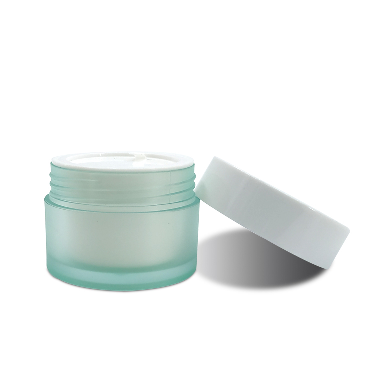 Empty OEM ODM Cosmetic Containers Biodegradable Cosmetic Packaging 30g 50g Double Wall Plastic Cream Jar