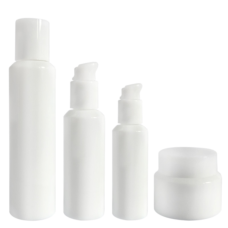 Empty Opal Essence White Porcelain Cosmetic Packaging Bottle