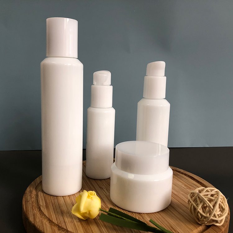 Empty Opal Essence White Porcelain Cosmetic Packaging Bottle