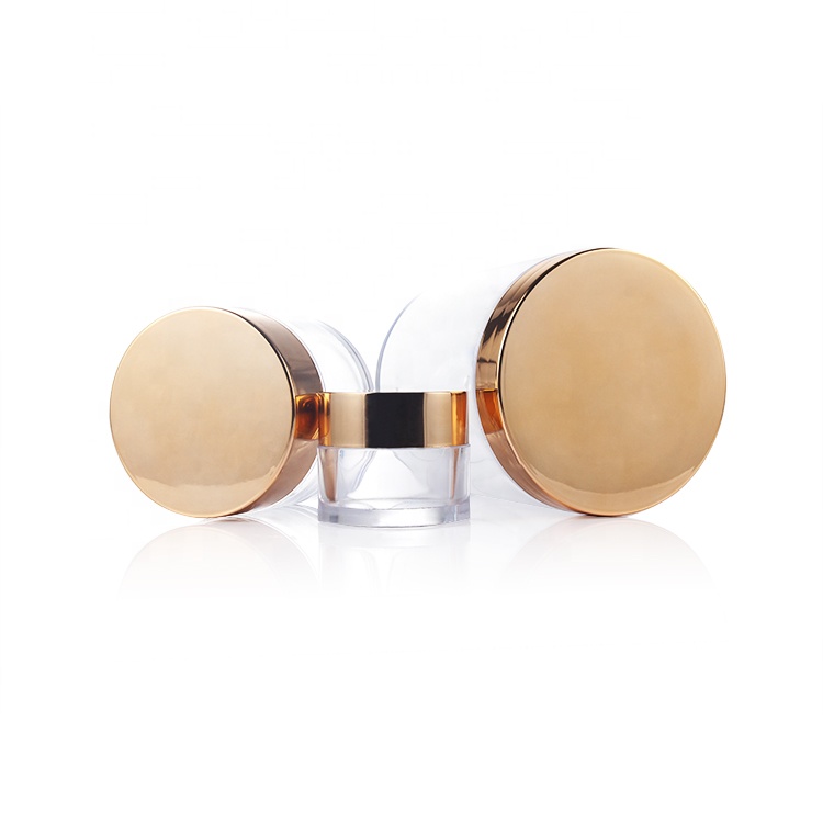 Empty PS Cosmetic Packaging and Containers Plastic cosmetic jar for cream, dipping powders