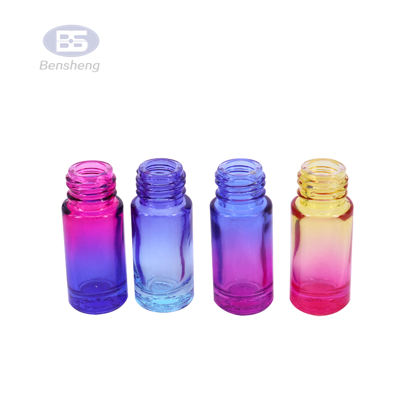 Empty Pink Gold Envase Lip Gloss Oil Container Glass Roll on Perfume 10ml Bottles
