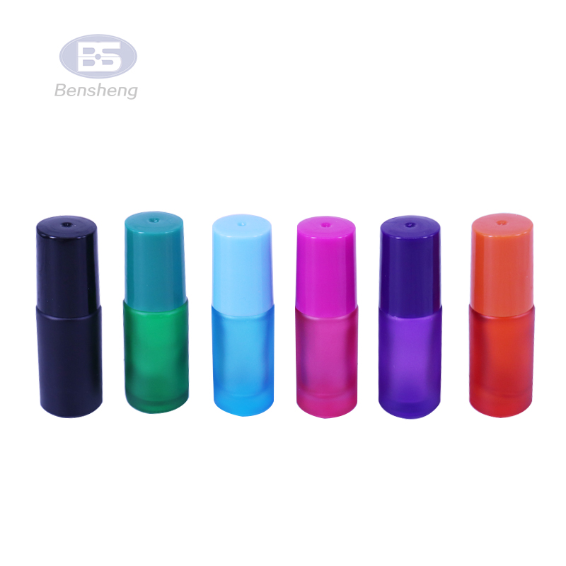 Empty Pink Gold Envase Lip Gloss Oil Container Glass Roll on Perfume 10ml Bottles