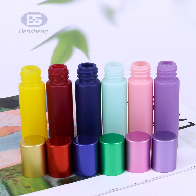 Empty Pink Gold Envase Lip Gloss Oil Container Glass Roll on Perfume 10ml Bottles