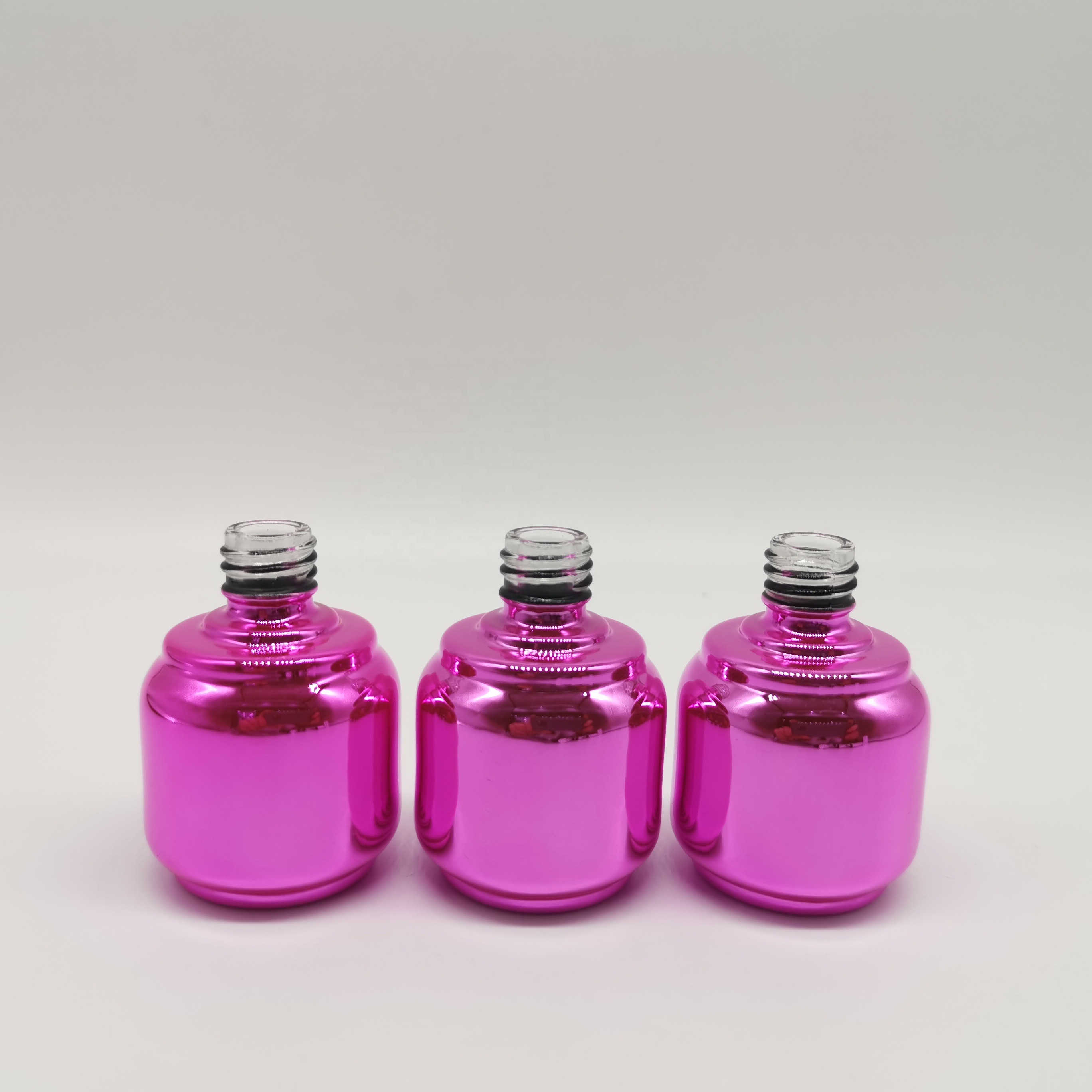 Empty Pink Nail Polish Bottles With Label 13 ml