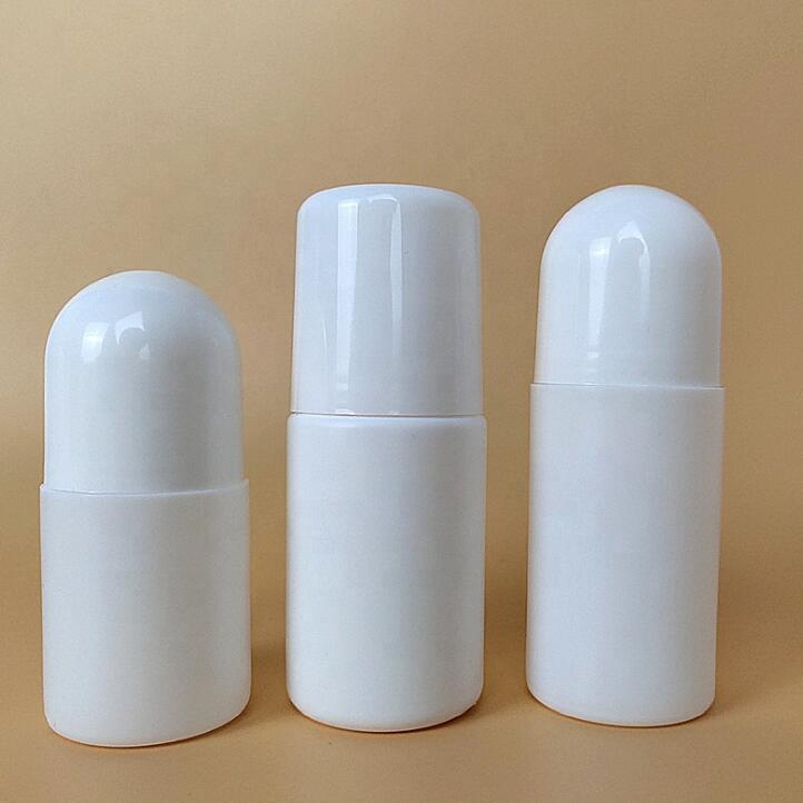Empty Plastic 50ML 100ML Refillable Roll on Bottles DIY Deodorant Containers with Plastic Roller Ball